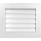 Ekena Millwork Vertical Surface Mount PVC Gable Vent: Functional, w/ 3-1/2"W x 1"P Standard Frame, 26"W x 22"H GVPVE26X2201SF - alternate 1